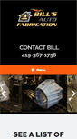 Mobile Screenshot of billsautofab.com